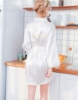 Picture of Women Bridemaid  Satin Kimono Robes - White
