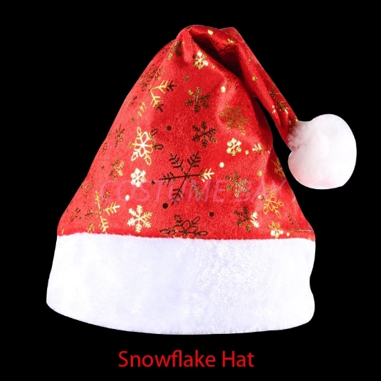Picture of Santa Claus Snowflake Christmas Hat