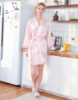 Picture of Women Bridal "Bride" Satin Kimono Robes - Pink