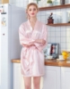 Picture of Women Bridal "Bride" Satin Kimono Robes - Pink