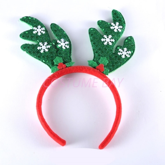 Picture of Christmas Green Reindeer Antlers Headband