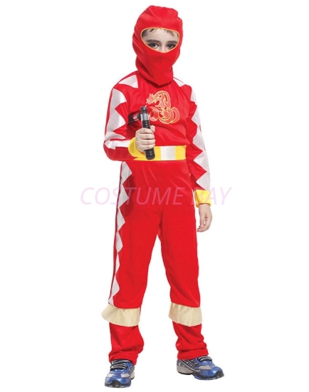 Picture of Boys Superhero Ninja Costume -Red