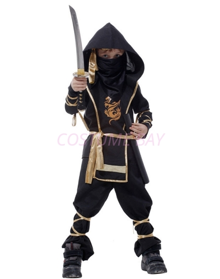 Picture of Boys Superhero Ninja Costume -Black