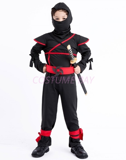Picture of Boys Superhero Black Ninja Costume for Book Week