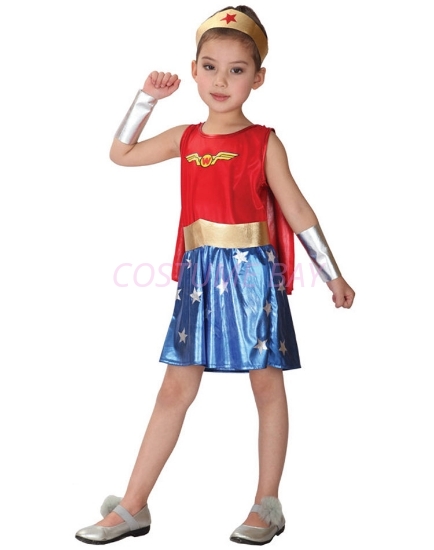 Picture of Girls Wondergirl Superhero Costume