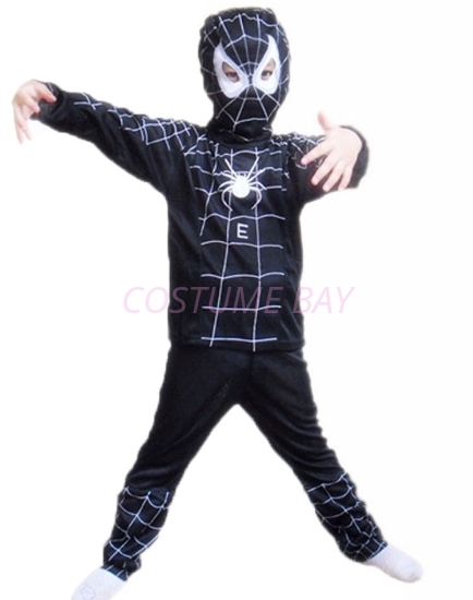 Picture of Boys Superhero Spiderman Costume -Black