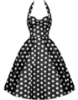 Picture of Rockabilly 50s 60s Vintage Evening Retro Pinup Swing Cocktail Dress-BlackWhite