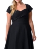 Picture of Rockabilly 50s 60s Vintage Evening Retro Pinup Swing Cocktail Dress-Plus Size Black