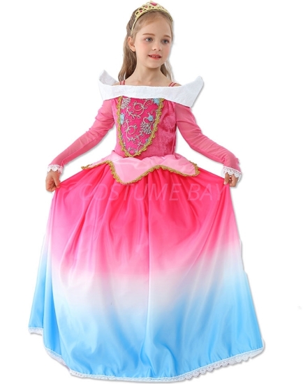 Picture of Girls Princess Aurora Dress Costume Book Week