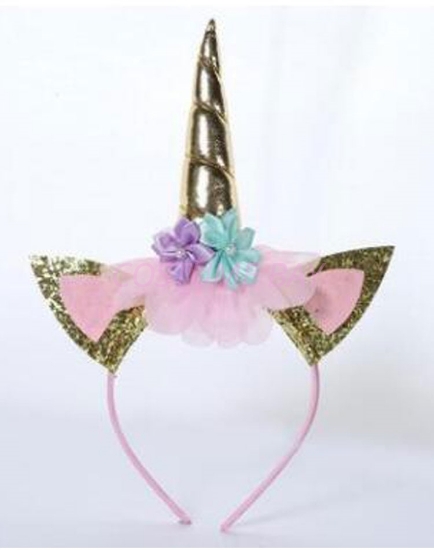 Picture of Girls Gold Unicorn Headband