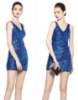 Picture of 1920s Flapper Cocktail Sequin Dress - Blue