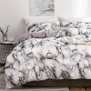 Picture of White Marble Bed Duvet Cover Set