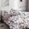 Picture of White Marble Bed Duvet Cover Set