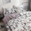 Picture of White Marble Bed Duvet Cover Set