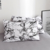 Picture of White Marble Bed Duvet Cover Set