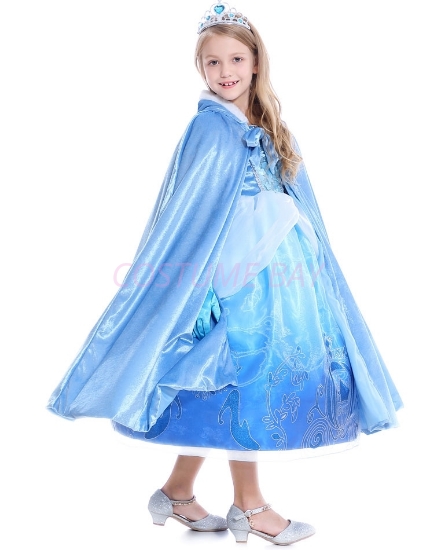 Picture of Cinderella Elsa Princess Hooded Cape for Book Week