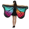 Picture of Woman's  Soft Fabric MultiColor Butterfly Wings Cape