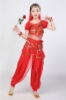 Picture of Girl's Belly Dance Outfits Paillette Ruffles Short Sleeves -Dark Blue