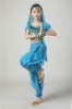Picture of Girl's 5pcs Belly Dance Outfits Paillette Ruffles Short Sleeves -Rose