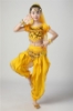Picture of Girl's 5pcs Belly Dance Outfits Paillette Ruffles Short Sleeves -Yellow
