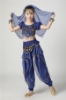 Picture of Girl's 5pcs Belly Dance Outfits Paillette Ruffles Short Sleeves -Yellow