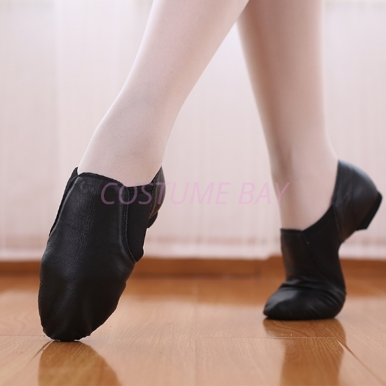 Picture of Jazz Genuine Soft Leather Dance Shoes-Black