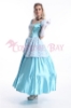 Picture of Womens Princess Cinderella Dress Costume with Hoop Petticoat