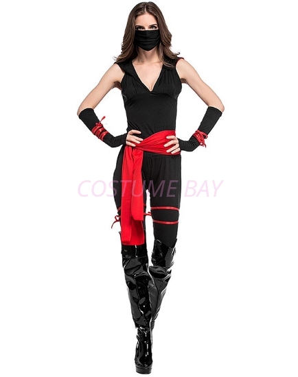 Picture of Womens Deadly Spirit Black Ninja Costume