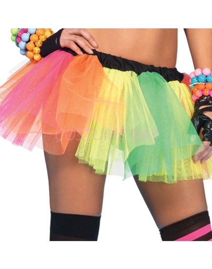 Picture of Retro Rockabilly Rainbow Petticoat Tutu Costume Underskirt