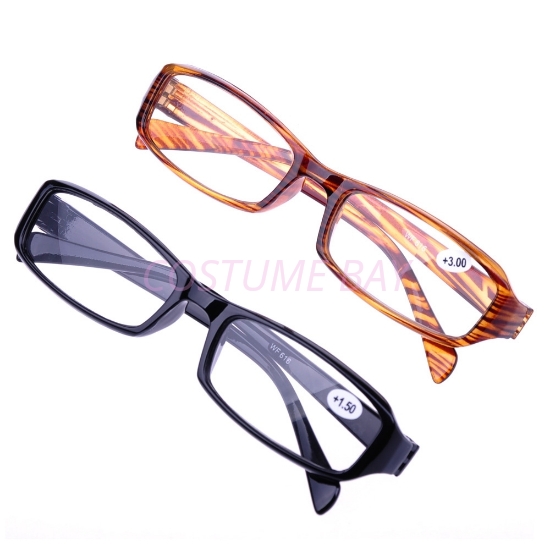 Picture of New Fashion Unisex Rectangular Black Brown Reading Glasses