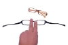 Picture of New Fashion Unisex Rectangular Black Brown Reading Glasses