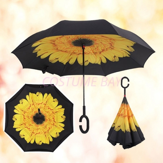 Picture of Upside Down Reverse Umbrella - Sunflower