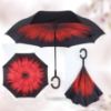 Picture of Upside Down Reverse Umbrella - Red Daisy