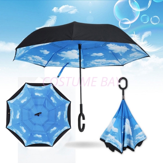 Picture of Upside Down Reverse Umbrella - Blue Sky