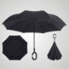 Picture of Upside Down C-Handle Reverse Umbrella - Black