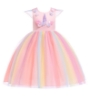 Picture of Girls Princess Unicorn Rainbow Tutu Dress-Pink