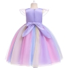 Picture of Girls Princess Unicorn Rainbow Tutu Dress-Purple