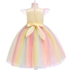 Picture of Girls Princess Unicorn Rainbow Tutu Dress-Yellow