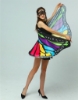 Picture of Woman's  Soft Fabric MultiColor Butterfly Wings Cape