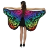 Picture of Woman's  Soft Fabric MultiColor Butterfly Wings Cape