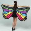 Picture of Woman's  Soft Fabric Orange Butterfly Wings Cape