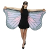 Picture of Woman's  Soft Fabric Butterfly Wings Cape - Gradient Red/Green