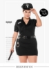 Picture of New Ladies Police Cop Party Fancy Dress Costume Outfit - Plus Size