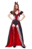 Picture of Alice in Wonderland Red Queen of Hearts Costume with Stockings