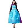 Picture of Deluxe  Womens Frozen Princess Anna Dress Costume with Cape