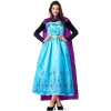 Picture of Deluxe  Womens Frozen Princess Anna Dress Costume with Cape