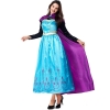 Picture of Deluxe  Womens Frozen Princess Anna Dress Costume with Cape