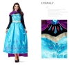 Picture of Deluxe  Womens Frozen Princess Anna Dress Costume with Cape