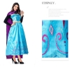 Picture of Deluxe  Womens Frozen Princess Anna Dress Costume with Cape