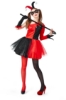 Picture of Womens Halloween Joker Clown Villain Squad Dress Costume